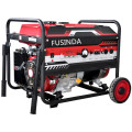 Fusinda 7kw Electric Portable Petrol Generator Set with Handle and Non Flat Wheels